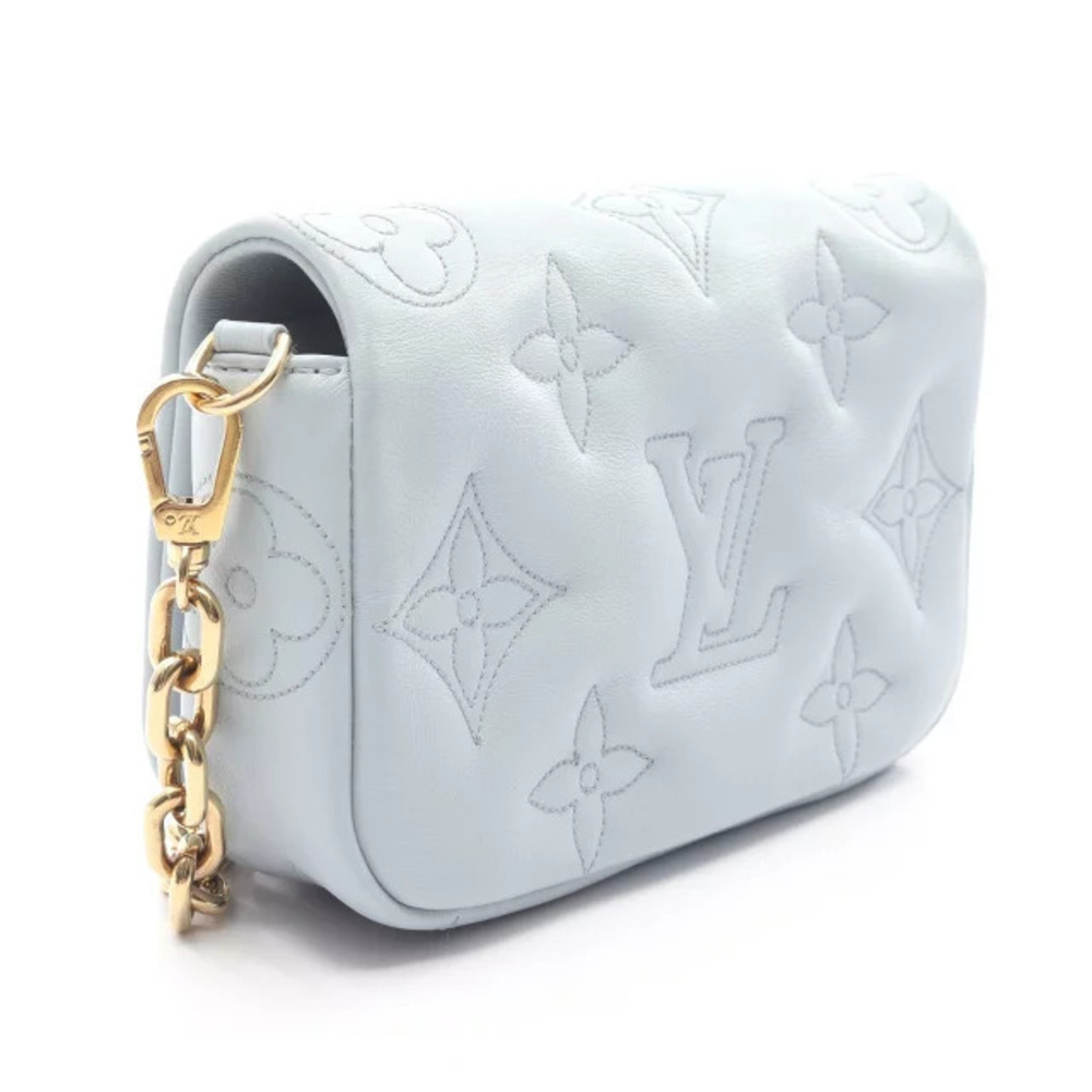 Louis Vuitton Strap Bule Glam Leather Shoulder Wallet Blue on Bag